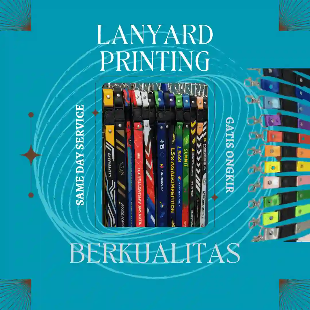 Cetak Tali Lanyard Print Sublim di Balikpapan